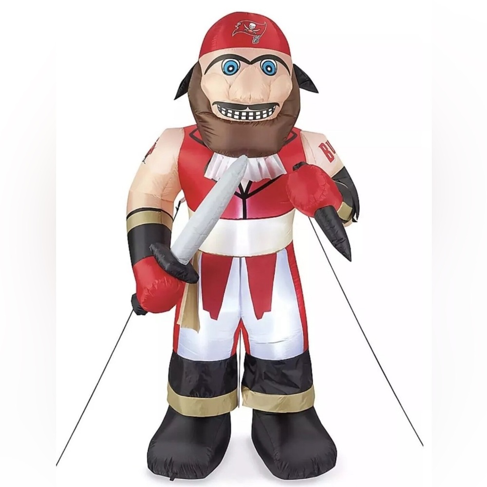NEW 7' Air Blown LED Inflatable NFL Tampa Bay Buccaneers Captain Fear Mascot